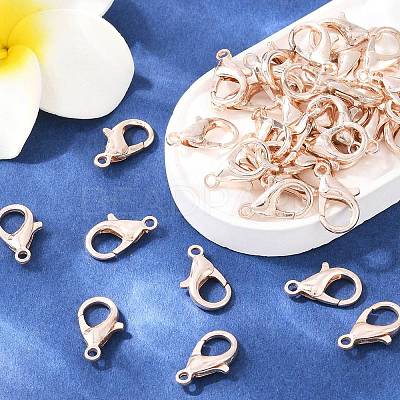 Zinc Alloy Lobster Claw Clasps X-E105-RG-1