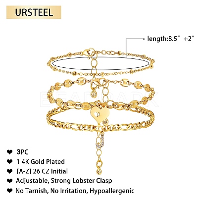 Anklets Sets AJEW-AN00383-10-1