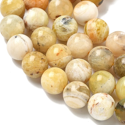 Natural Yellow Opal Beads Strands G-I213-18-10mm-1