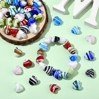 Handmade Lampwork Beads Strands LAMP-YW0002-02A-1