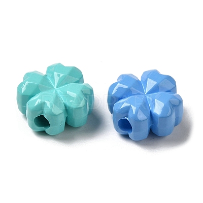 Baking Paint Opaque Acrylic Beads X-MACR-D025-03-1