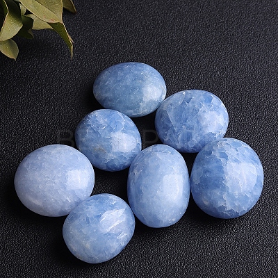 Natural Celestite/Celestine Palm Stones PW-WG52452-01-1