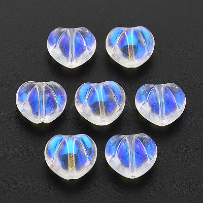 Electroplate Transparent Glass Beads LS-GLAA-T022-24-B01-1
