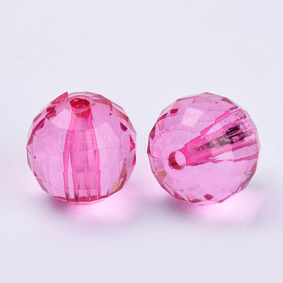 Transparent Acrylic Beads TACR-Q254-8mm-V08-1