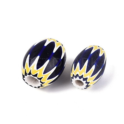 Handmade Millefiori Glass Barrel Beads LS-LA-N002-32B-1