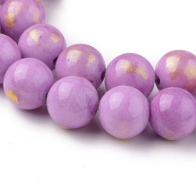 Natural Mashan Jade Beads Strands X-G-F670-A09-8mm-1