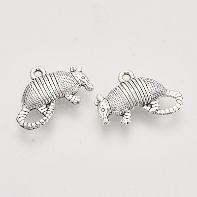 Tibetan Style Alloy Pendants X-TIBEP-T009-44AS-RS-1