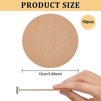 Medium Density Fiberboard (MDF) Sheet AJEW-WH0329-73A-1