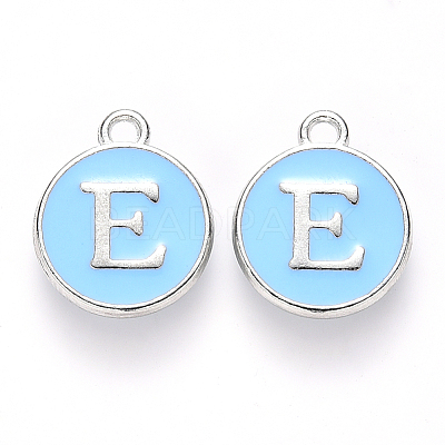 Platinum Plated Alloy Enamel Charms LS-ENAM-S118-04E-P-1