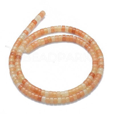 Natural Red Aventurine Beads Strands G-F631-A11-02-1