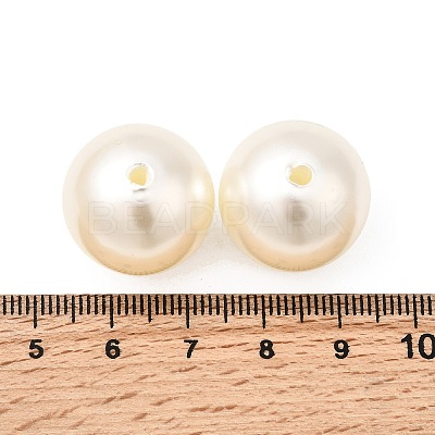 ABS Plastic Imitation Pearl Round Beads SACR-S074-20mm-A41-1