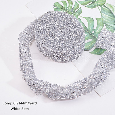 Glitter Resin Hotfix Rhinestone(Hot Melt Adhesive On The Back) OCOR-WH0052-01F-1