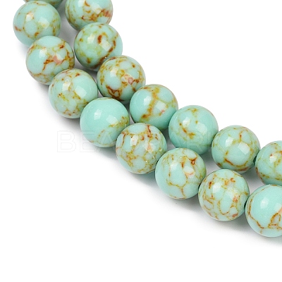 Synthetic Turquoise Beads Strands TURQ-H038-10mm-XXS23-1