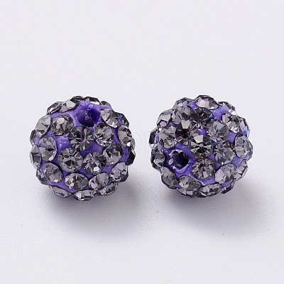 Pave Disco Ball Beads LS-RB-H258-10MM-539-1