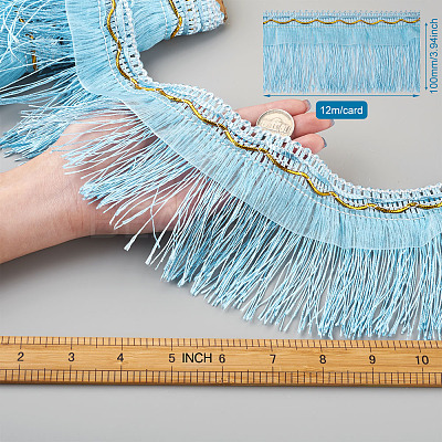 Polyester Tassel Fringe Trimming OCOR-TAC0008-21G-1