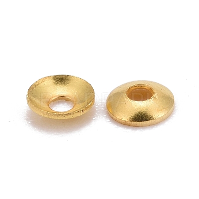 Brass Tiny Bead Cones X-KK-O043-04G-1