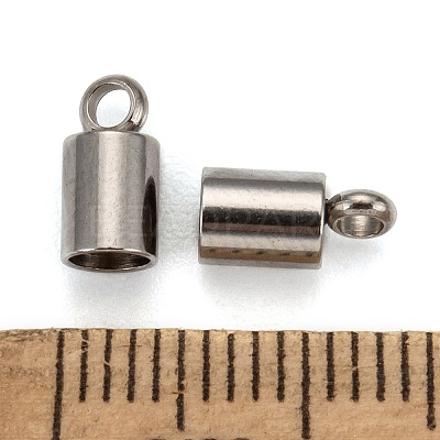 Tarnish Resistant 304 Stainless Steel Cord Ends X-STAS-M242-12-1