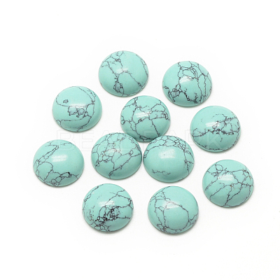 Synthetic Turquoise Cabochons G-R416-12mm-44-1