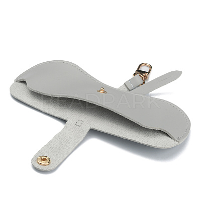 Portable PVC Leather Glasses Cases AJEW-WH0250-89B-1
