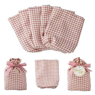 Cloth Tartan Gift Candy Drawstring Bags ST-CJ0003-01A-1