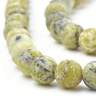 Natural Yellow Turquoise(Jasper) Beads Strands LS-G-T106-297-1