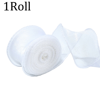 1 Roll Fishtail Yarn Iridescent Ribbon for Bowknot Making OCOR-YW0001-14A-1