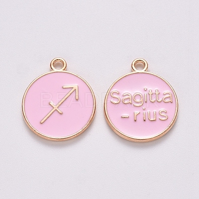 Alloy Enamel Pendants ENAM-S124-01B-09F-1