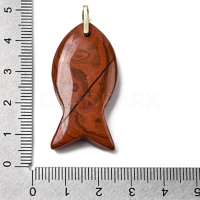 Natural Red Jasper Pendants KK-D021-05F-G-1