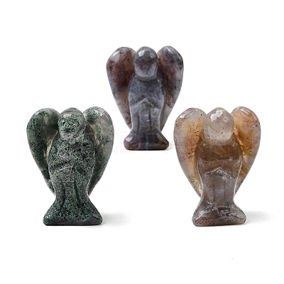Natural Indian Agate Angel Figurine DJEW-N006-01A-32-1