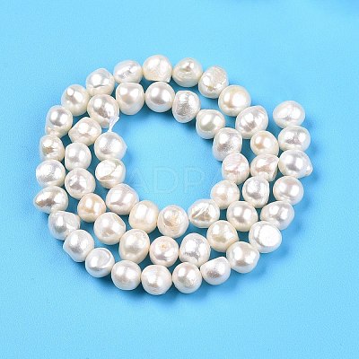 Natural Cultured Freshwater Pearl Beads Strands LS-PEAR-N014-06C-1