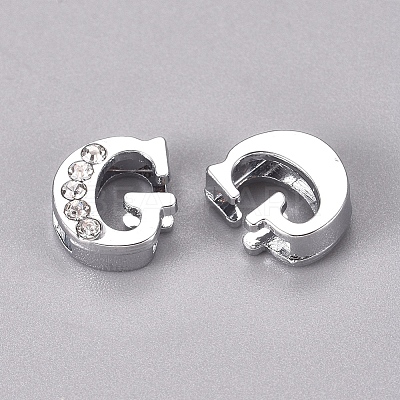 Alloy Slide Charms LS-PALLOY-WH0066-21G-1