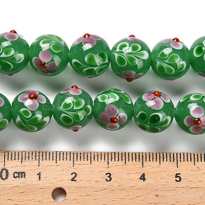 Handmade Lampwork Bumpy Beads Strands LAMP-A005-01C-1