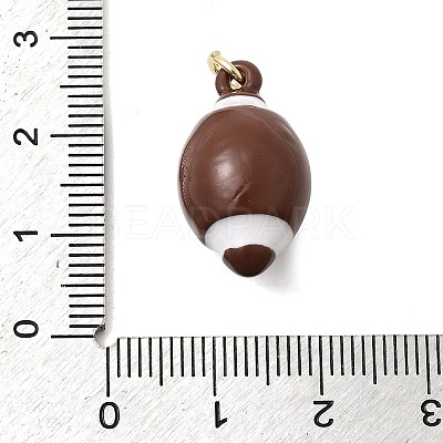 Brass Enamel Pendants KK-F940-05G-1