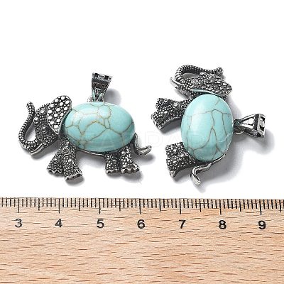 Dyed Synthetic Turquoise Pendant G-H083-02AS-09-1