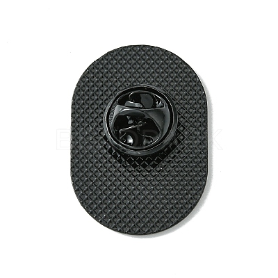 Black Alloy Brooches JEWB-G036-07B-1