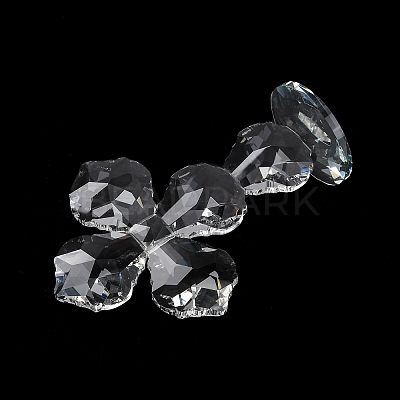 Natural Quartz Crystal Cross Figurines AJEW-H154-01B-1