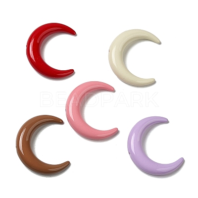 Opaque Baking Paint Acrylic Beads X-MACR-G064-06-1