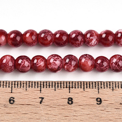 Baking Paint Glass Beads X1-DGLA-N003-6mm-A02-1