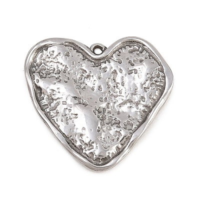 Textured 304 Stainless Steel Pendants STAS-D264-06G-P-1