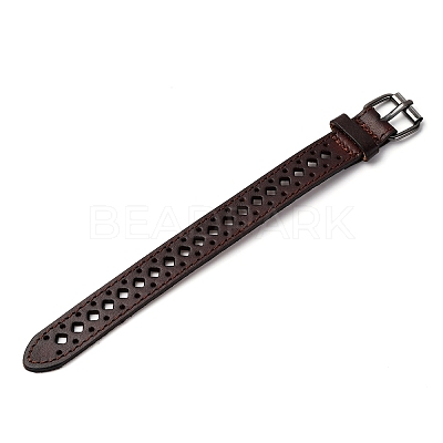 Vintage Hollow Out Leather Bracelet for Men - Unique Cycling Accessory ST5095914-1