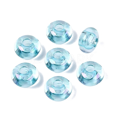 Transparent Acrylic European Beads OACR-E033-20B-1