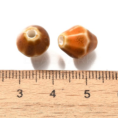 Vintage Style Glazed Ceramic Porcelain Beads PORC-H013-01-03-1
