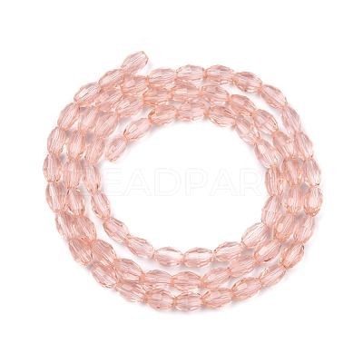 Faceted Glass Beads Strands X-GC891Y-9-1