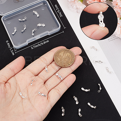 20Pcs 925 Sterling Silver Bead Tips STER-BBC0005-40S-1