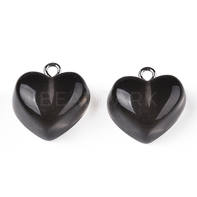 Transparent Resin Pendants X-RESI-R429-30H-1