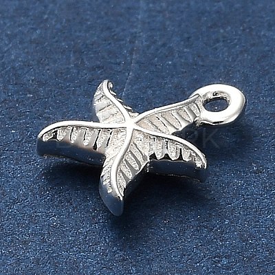925 Sterling Silver Starfish Charms STER-U009-09S-02-1