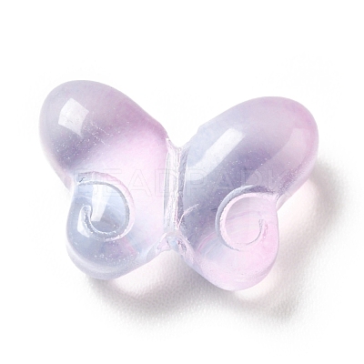 Transparent Baking Paint Glass Beads GLAA-F115-01J-1
