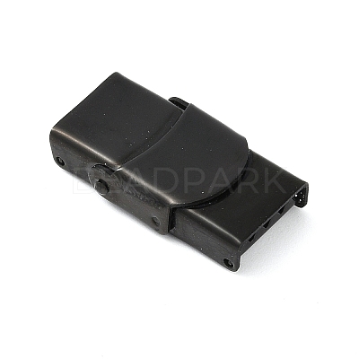 Ion Plating(IP) 201 Stainless Steel Watch Band Clasps STAS-C006-1-02B-1