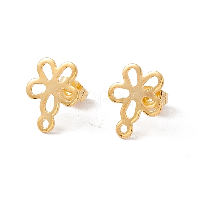 201 Stainless Steel Stud Earring Findings EJEW-A071-06G-1