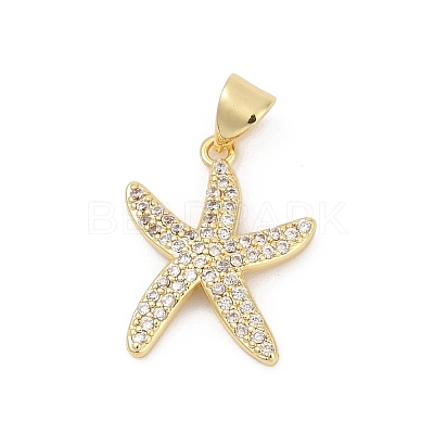 Brass Micro Pave Cubic Zirconia Pendants KK-D317-072G-1
